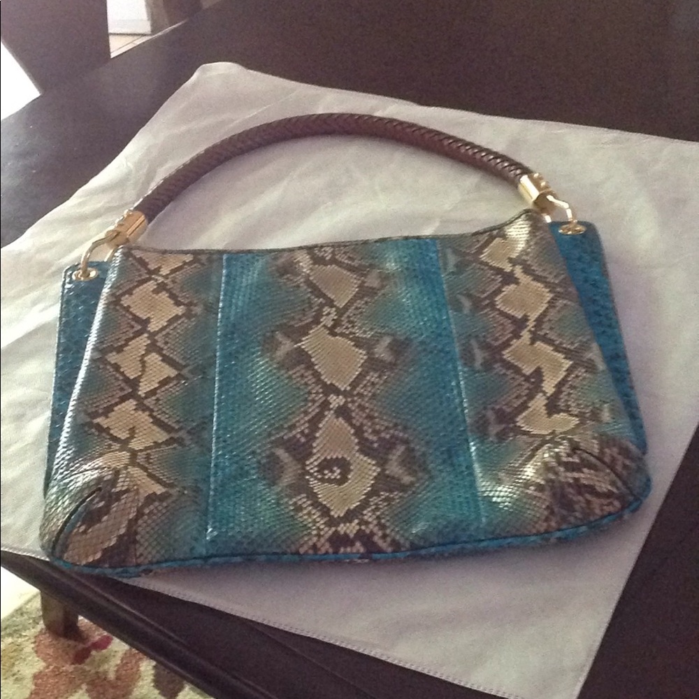 Michael Kors Aqua Python Purse - image 1